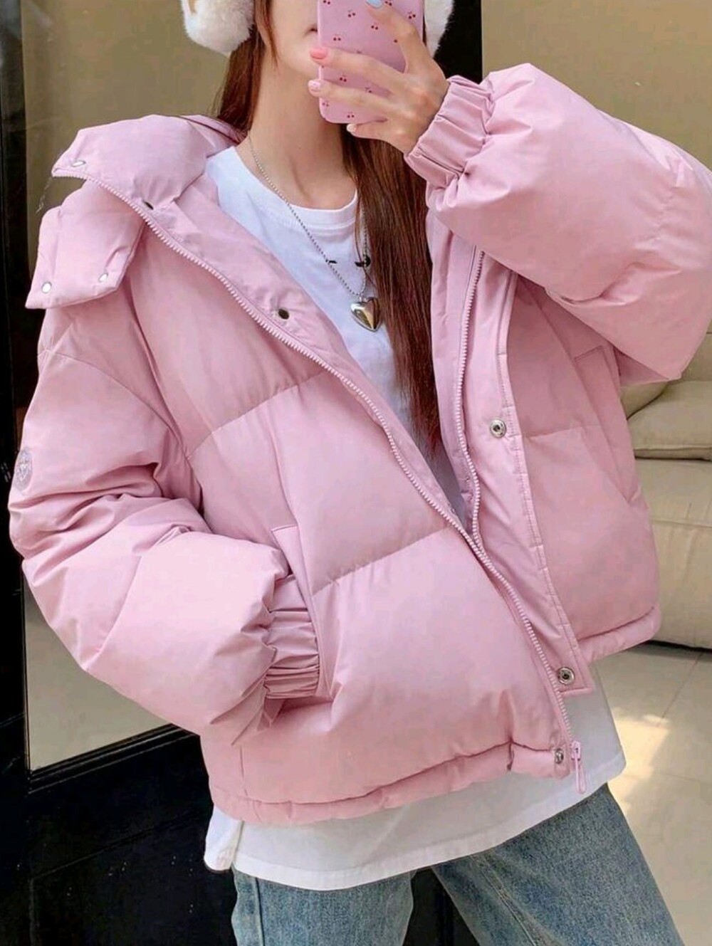 Women's Loose Hooded Padded Coat Padded Coat ,Winter Women Clothes,Winter